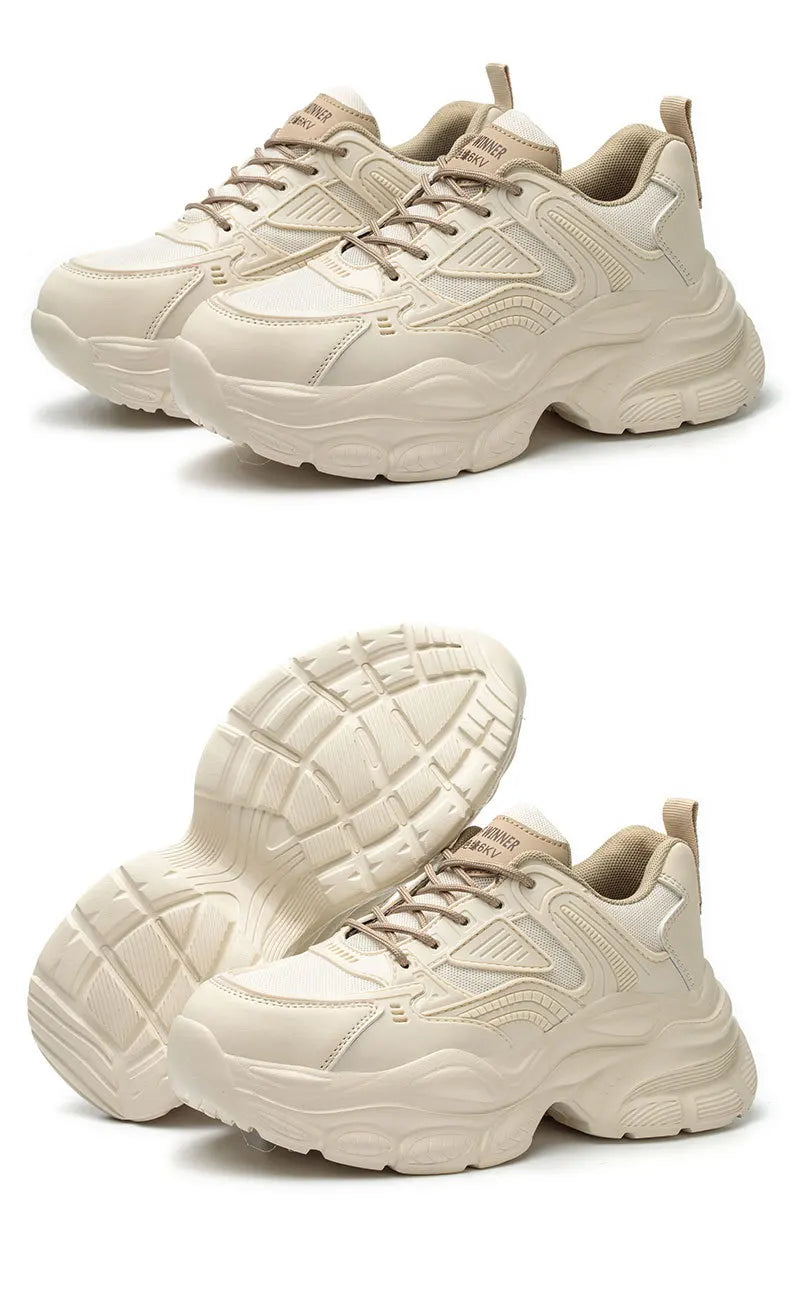 female industrial steel toe safety shoes woman breathable work shoes Lightweight Sneakers fashion spring/summer work sneakers - Prolificstore