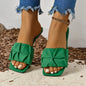 Women's Sandals Fashion Square Head Summer Shoes For Women Flat Sandals Korean Style Slippers Summer Sandalias De Mujer Footwear - Prolificstore
