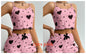 Women's Pajamas Set Sleepwear 2 PCS Short Tank Tops And Shorts S M L White Ventilate Soft Casual Love Printing - Prolificstore