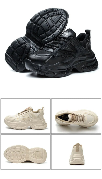 female industrial steel toe safety shoes woman breathable work shoes Lightweight Sneakers fashion spring/summer work sneakers - Prolificstore