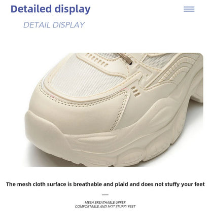 female industrial steel toe safety shoes woman breathable work shoes Lightweight Sneakers fashion spring/summer work sneakers - Prolificstore