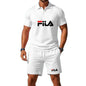 Men's Summer 2 Piece Set 2026 Mesh Breathable Polo Shirt and Jogging Shorts Fashion Fitness Basketball Tracksuit Casual Outfit - Prolificstore