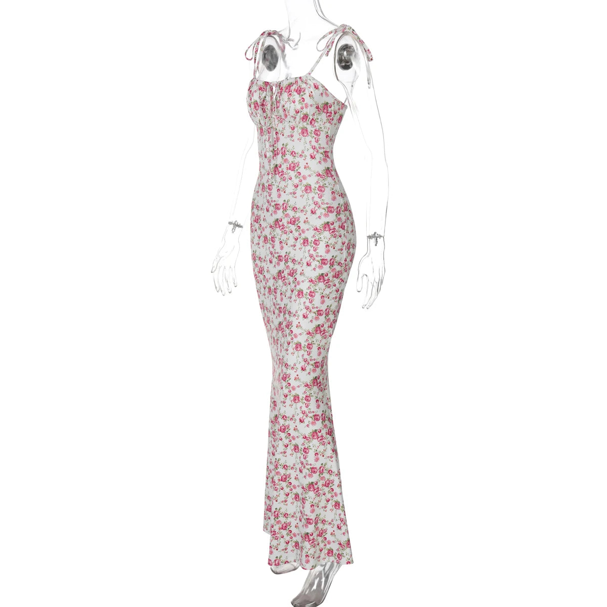 Hugcitar Women Elegant Floral Beach Vacation Bodycon Streetwear Long Dress 2026 Summer Clothes Wholesale Items For Business - Prolificstore