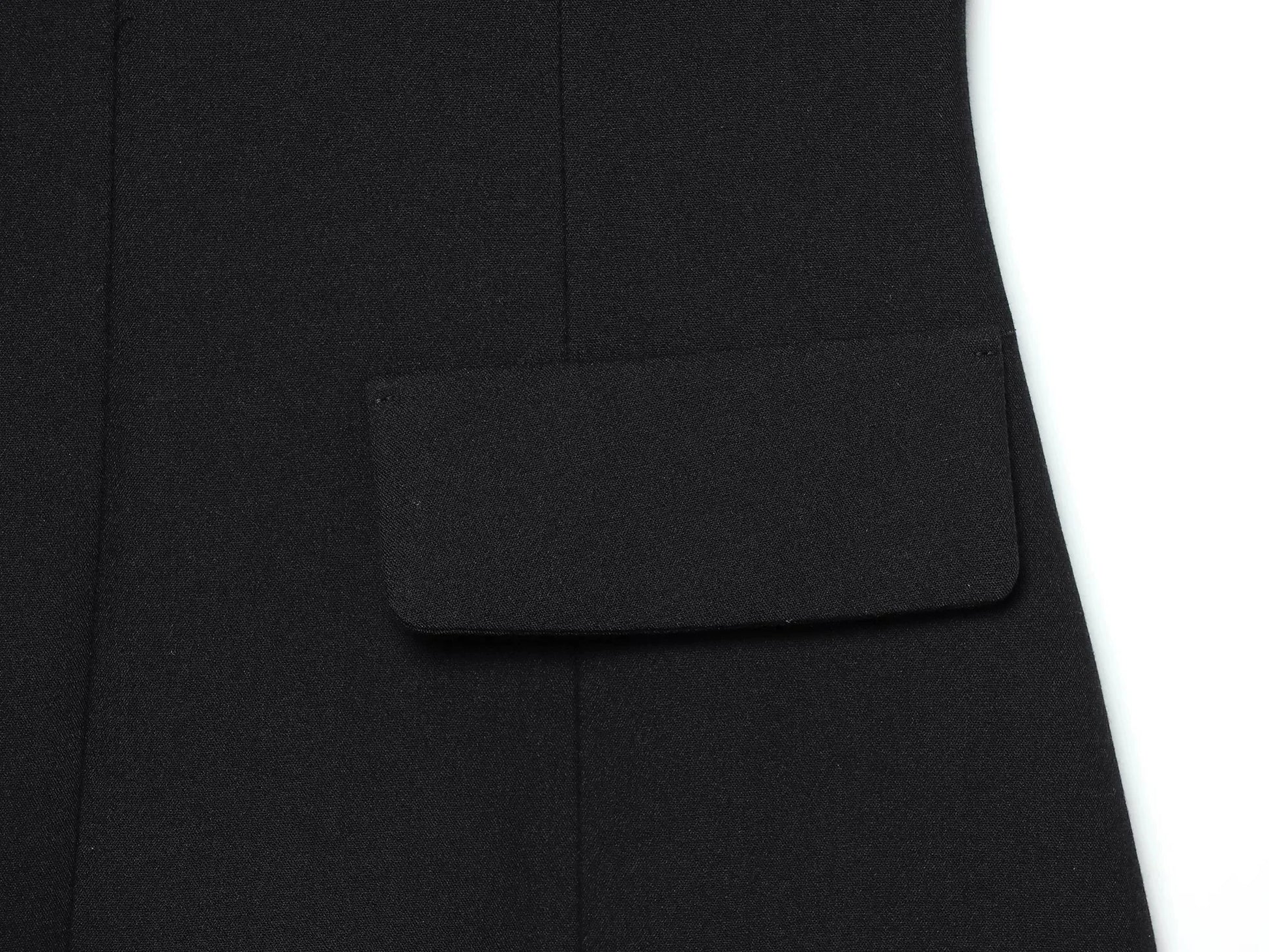 KONDALA Elegant Holiday Chic Women Mini Dress Black O-Neck Zipper Short Puff Sleeve Dress Fashion 2026 Spring Summer Party Dress - Prolificstore