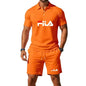 Men's Summer 2 Piece Set 2026 Mesh Breathable Polo Shirt and Jogging Shorts Fashion Fitness Basketball Tracksuit Casual Outfit - Prolificstore