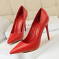 Women Korean Version Fashion Shallow Mouth Office Shoes Stiletto Party Single Shoes Female Comfort Women Heels Simple 9511-17