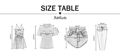 AltGoth Cyber Punk Gothic Dress Women Streetwear Harajuku Skull Printed Sleeveless High Waist Bodycon Dress Grunge Rave Outfits