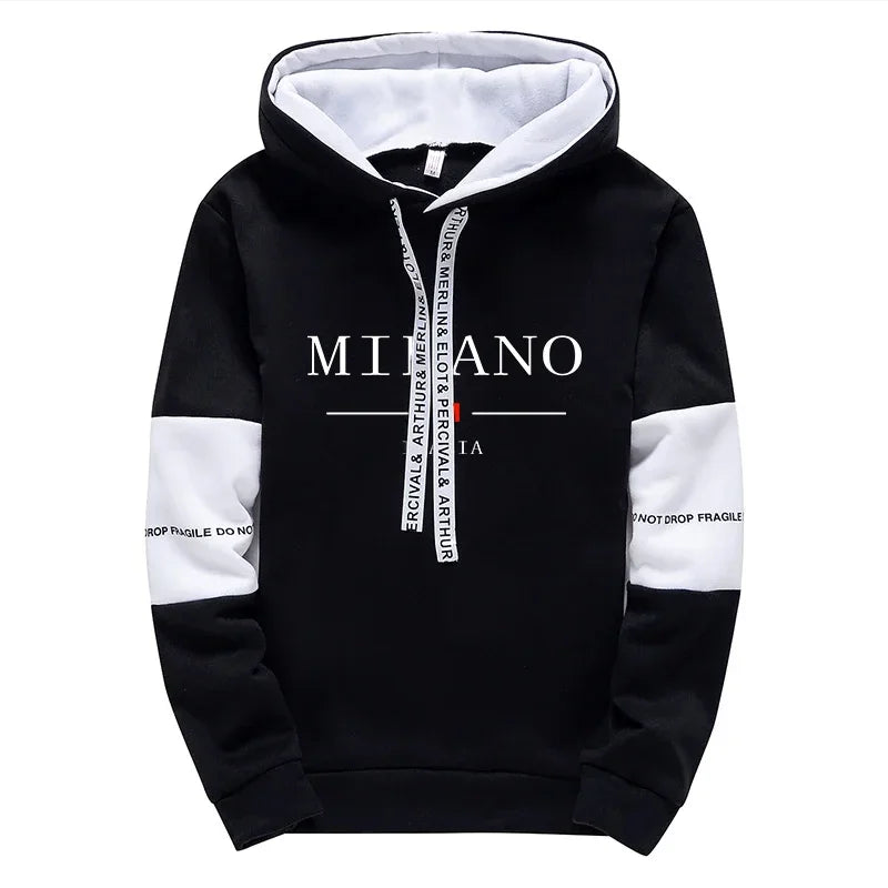 Hot Sales Mens Tracksuit Casual Print Sweatshirts Single Piece Hoodie Pants Sports Jogging Mens Clothing AutumnWinter Sportswear