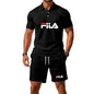 Men's Summer 2 Piece Set 2026 Mesh Breathable Polo Shirt and Jogging Shorts Fashion Fitness Basketball Tracksuit Casual Outfit - Prolificstore
