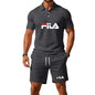 Men's Summer 2 Piece Set 2026 Mesh Breathable Polo Shirt and Jogging Shorts Fashion Fitness Basketball Tracksuit Casual Outfit - Prolificstore