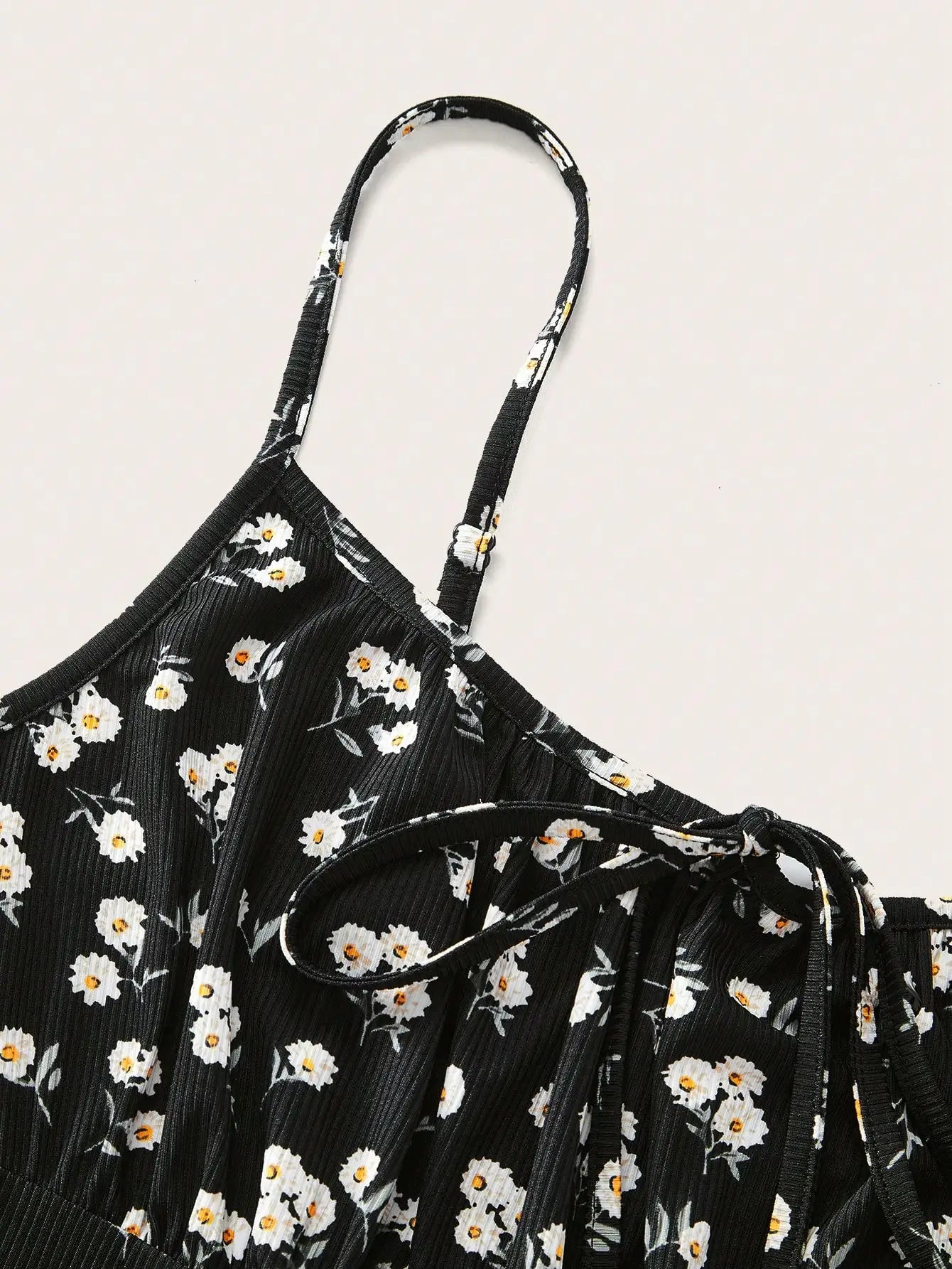 New fashion floral elegant sleeveless thin strap camisole dress - Prolificstore