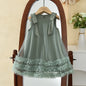 Bear Leader 2025 Korean Version Bow Sleeveless Mesh Wedding Party Birthday Dress Baby Girl Easter Summer Princess Dresses
