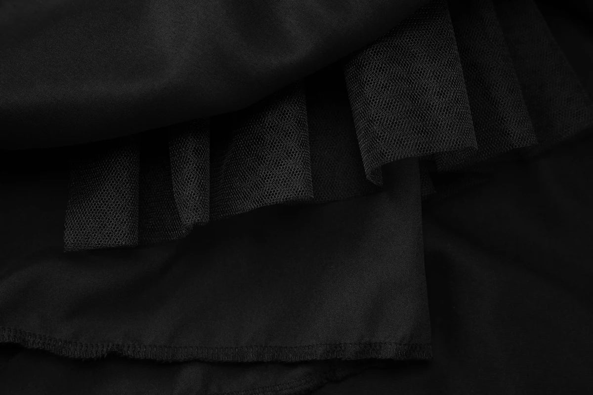 Dulzura Off Shoulder Backless Zipper Slip Puffy Mini Dress Women'S Fashion Sexy Elegant Clothes Party Prom Spring Summer Outfit