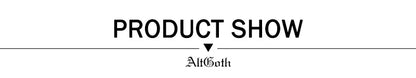 AltGoth Cyber Punk Gothic Dress Women Streetwear Harajuku Skull Printed Sleeveless High Waist Bodycon Dress Grunge Rave Outfits