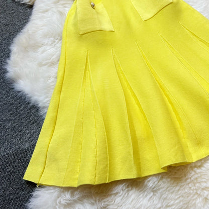YuooMuoo Chic Fashion 2026 Summer Pleated Short Dress Women O-neck Slim Waist A-line Party Dress Streetwear Lady Outfits Vestido - Prolificstore