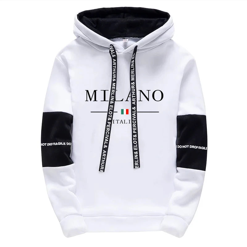 Hot Sales Mens Tracksuit Casual Print Sweatshirts Single Piece Hoodie Pants Sports Jogging Mens Clothing AutumnWinter Sportswear