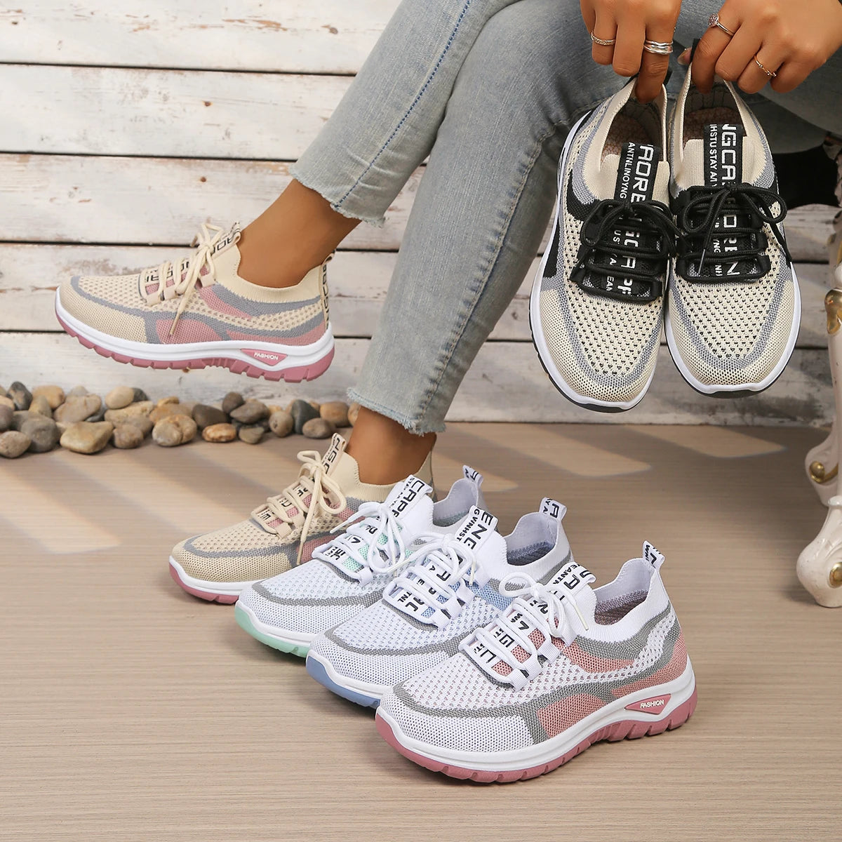 New women's vulcanized shoes, women's casual shoes, lightweight and breathable mesh shoes, free shipping shoes