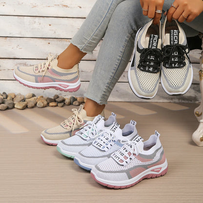 New women's vulcanized shoes, women's casual shoes, lightweight and breathable mesh shoes, free shipping shoes