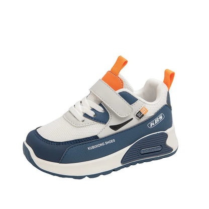 PU Leather Sport Shoes For Children 2026 Trend Fashion Kid's Sneakers Soft-soled Outdoor Boy's Girl's Running Shoes