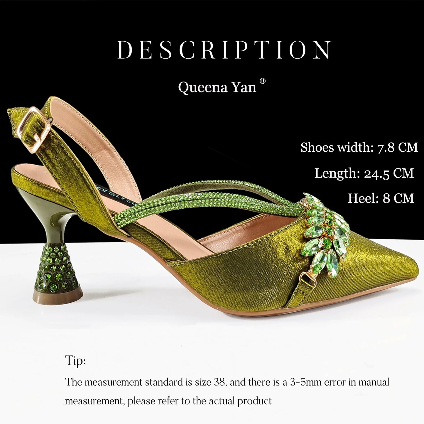 Festive Elegance:High Quality Pointed Toe Women's Sandals Fashion Design Sling backs Shoes For Wedding Party - Prolificstore