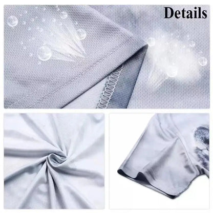 Summer New Men's 3D Printing Short Sleeve Zipper Polo Shirt Shorts Set  Men Casual  2-piece Vacation Beach Set - Prolificstore