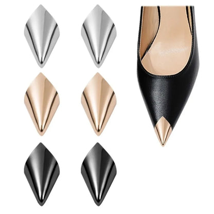 1 Pairs Shoe Repair Accessories Anti Wear Shoe Clips for Ladies Metal High Heels Tip Cap Women Shoe Pointed Protector Elegant