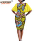 African Bodycon Dresses for Women AFRIPRIDE Bazin Richi Short Butterfly Sleeves Dashiki Wax Women Ankara Print Dress A1925007 - Prolificstore