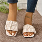 Women's Sandals Fashion Square Head Summer Shoes For Women Flat Sandals Korean Style Slippers Summer Sandalias De Mujer Footwear - Prolificstore
