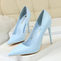 Women Korean Version Fashion Shallow Mouth Office Shoes Stiletto Party Single Shoes Female Comfort Women Heels Simple 9511-17