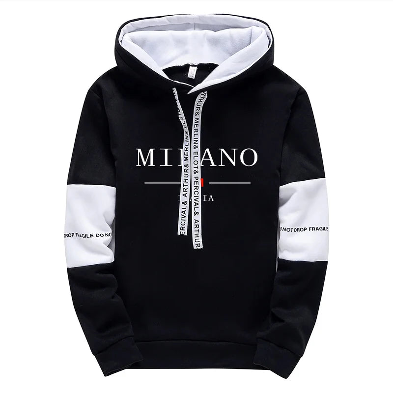 Hot Sales Mens Tracksuit Casual Print Sweatshirts Single Piece Hoodie Pants Sports Jogging Mens Clothing AutumnWinter Sportswear