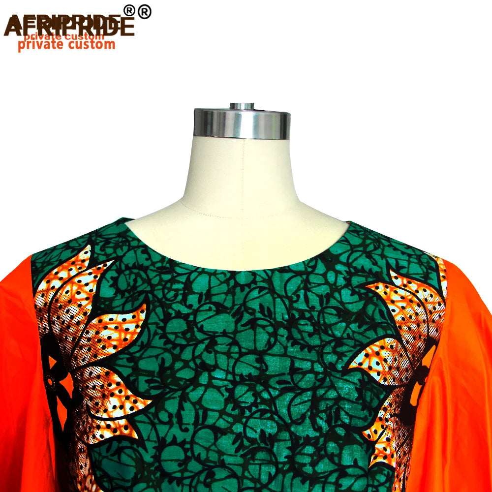 African Bodycon Dresses for Women AFRIPRIDE Bazin Richi Short Butterfly Sleeves Dashiki Wax Women Ankara Print Dress A1925007