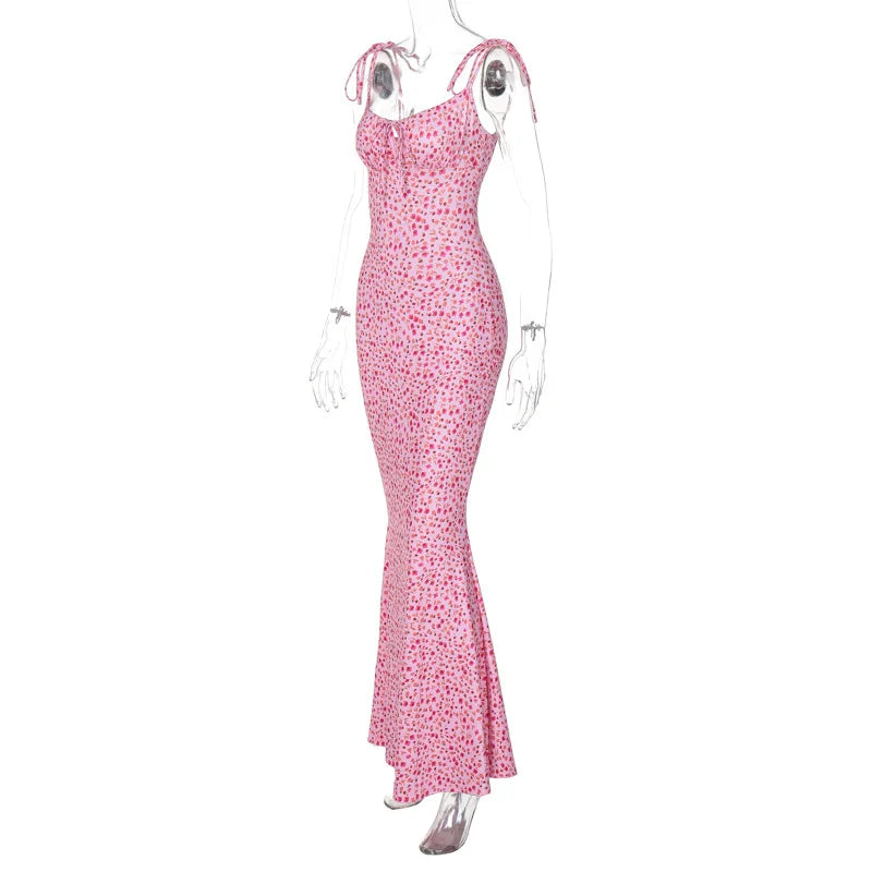 Hugcitar Women Elegant Floral Beach Vacation Bodycon Streetwear Long Dress 2026 Summer Clothes Wholesale Items For Business - Prolificstore