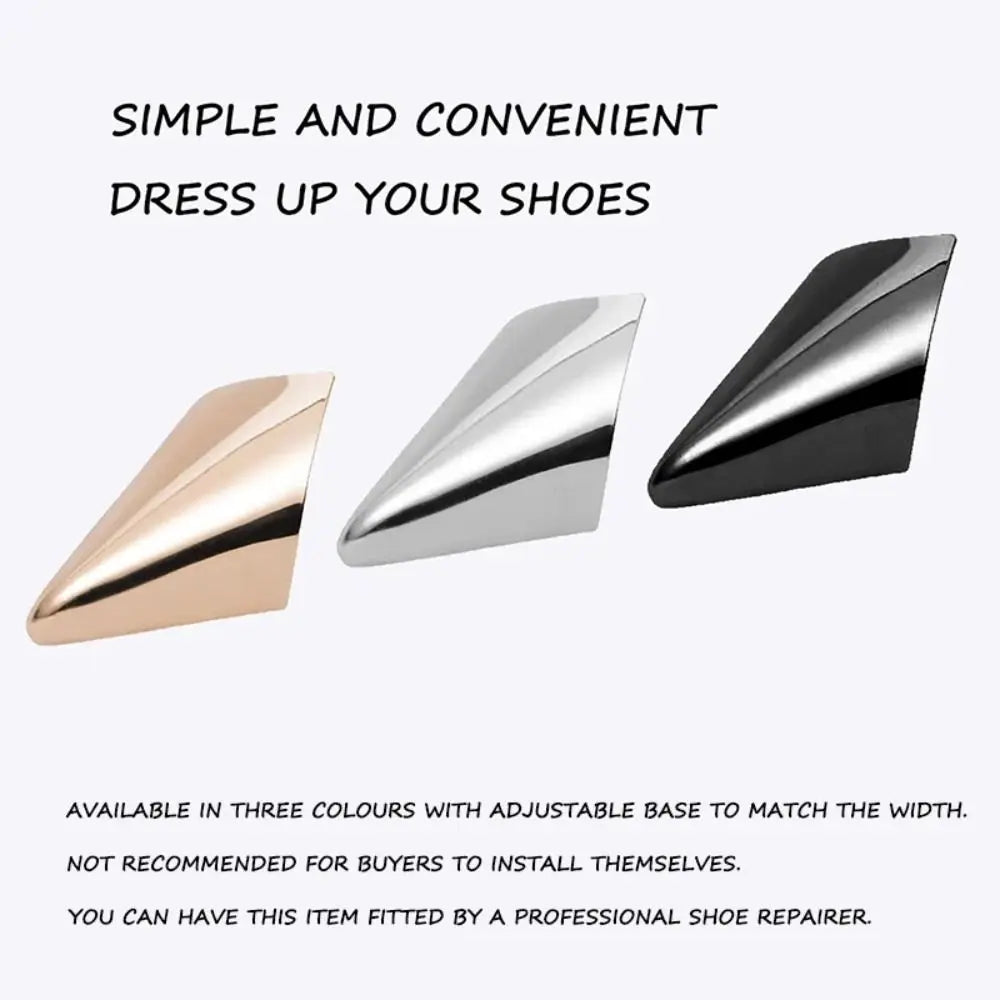 1 Pairs Shoe Repair Accessories Anti Wear Shoe Clips for Ladies Metal High Heels Tip Cap Women Shoe Pointed Protector Elegant