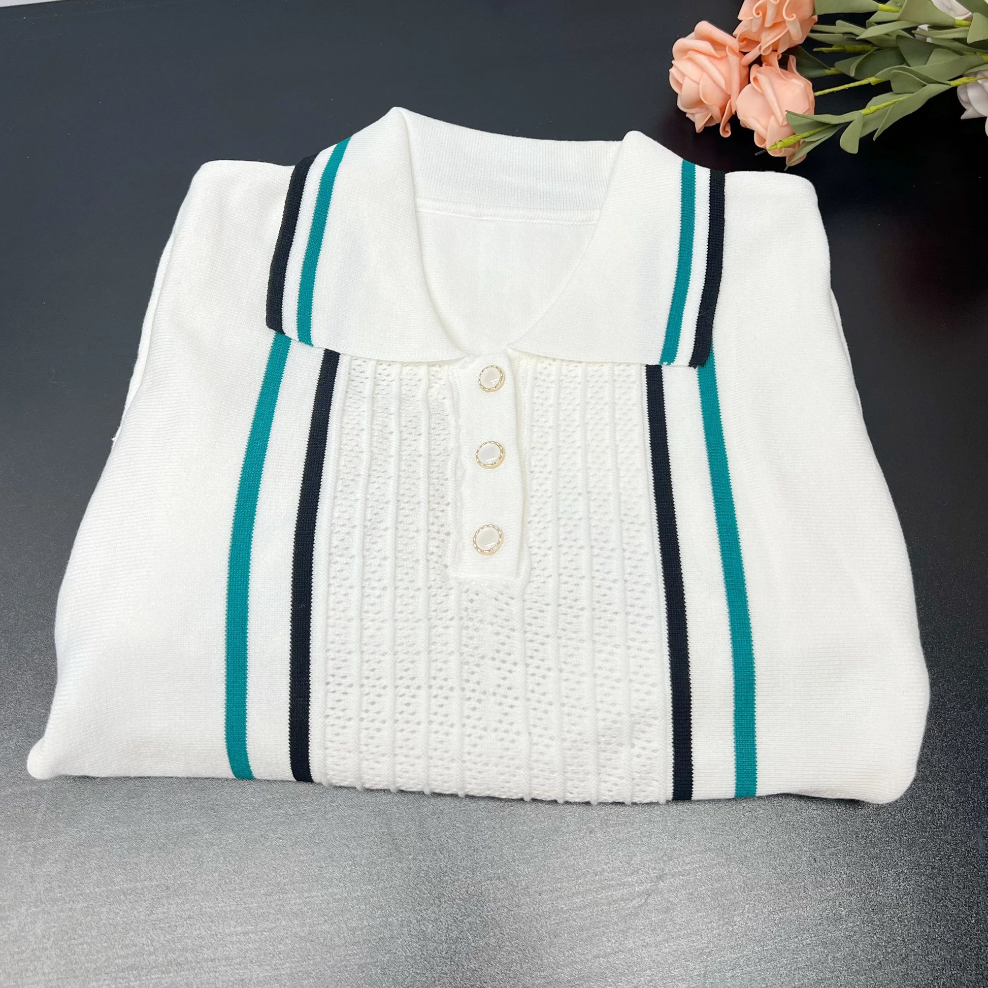 YuooMuoo Chic Fashion Sexy Package Hips Knitted Mini Dress 2026 Summer Vintage Turn-down Collar Ruffled Party Dress Streetrwear - Prolificstore