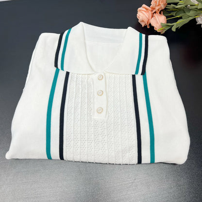 YuooMuoo Chic Fashion Sexy Package Hips Knitted Mini Dress 2026 Summer Vintage Turn-down Collar Ruffled Party Dress Streetrwear - Prolificstore
