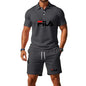 Men's Summer 2 Piece Set 2026 Mesh Breathable Polo Shirt and Jogging Shorts Fashion Fitness Basketball Tracksuit Casual Outfit - Prolificstore