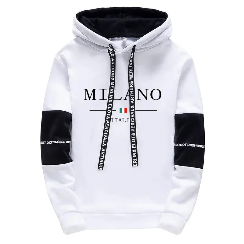Hot Sales Mens Tracksuit Casual Print Sweatshirts Single Piece Hoodie Pants Sports Jogging Mens Clothing AutumnWinter Sportswear