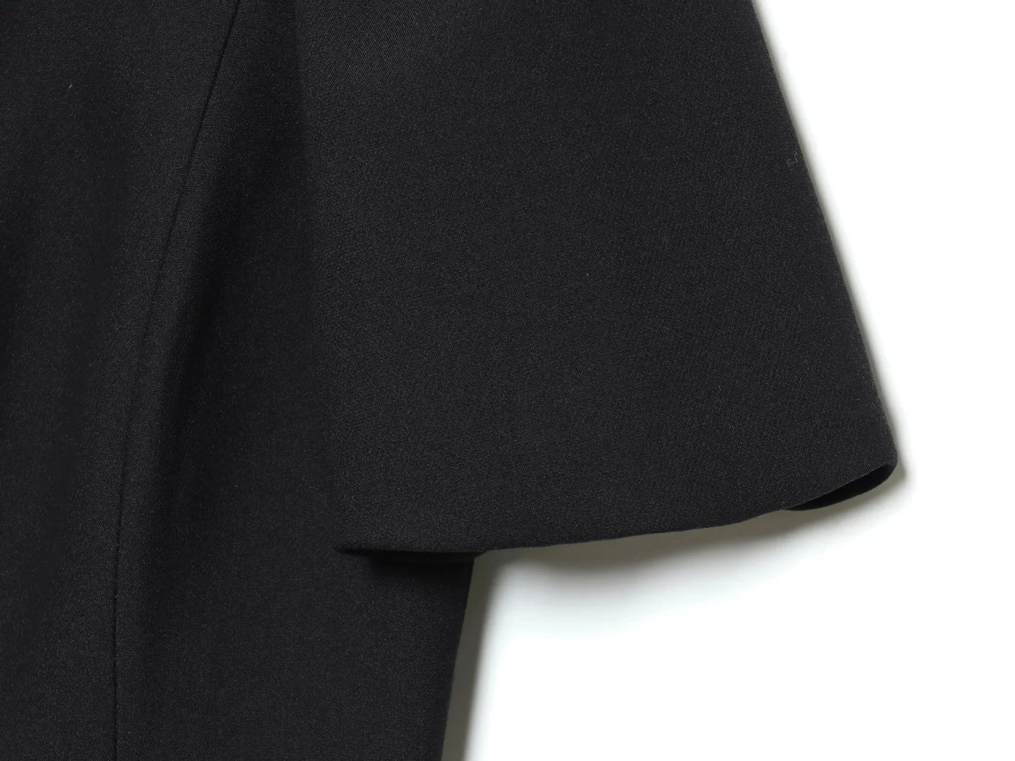 KONDALA Elegant Holiday Chic Women Mini Dress Black O-Neck Zipper Short Puff Sleeve Dress Fashion 2026 Spring Summer Party Dress