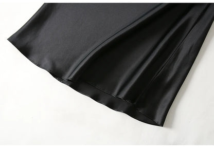 SuyaDream Woman Mini Dress 19mm 100%Real Silk Sleeveless Solid Spaghetti Strap Sleep Dresses 2025 Elegant Chic Clothes
