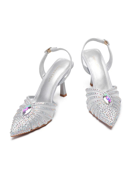 2025 Elegant Fruit Green Women's Green Heels and Rhinestone Handbag Set - Italian Design for Weddings and Parties