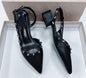 Women Real Leather Shiny Back Buckle Strap Fashionable Sandals European And American Style Trendy Shoes Closed Toe Gold Studs 42