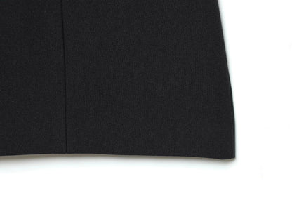 KONDALA Elegant Holiday Chic Women Mini Dress Black O-Neck Zipper Short Puff Sleeve Dress Fashion 2026 Spring Summer Party Dress