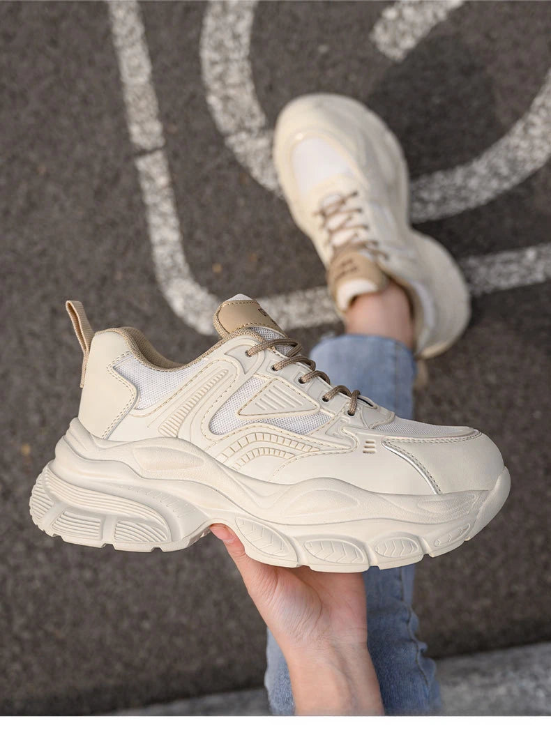 female industrial steel toe safety shoes woman breathable work shoes Lightweight Sneakers fashion spring/summer work sneakers - Prolificstore